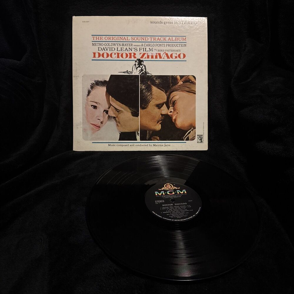 Vintage 60s David Leans Film Doctor Zhivago Maurice Jarre S1E-6ST MGM Vinyl